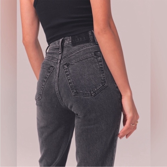 Abercrombie and fitch the 90s straight ultra high rise size 27/4R curve love - Picture 3 of 13